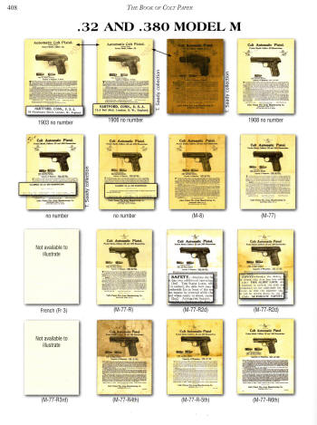 Ogle Colt paper reference for this Model M .380 paper