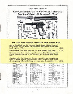 'New' Stevens target sight notice