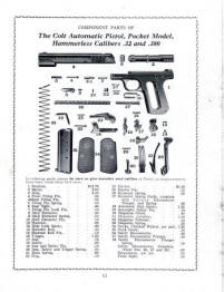 Colt price list of component parts; Jan.1, 1938; 