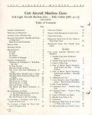 Instructions for the operation of the Colt Light Aircraft Machine Gun  panel 1