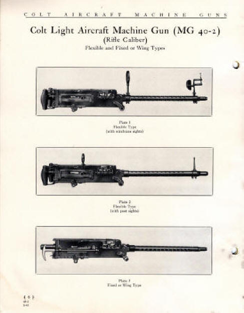  Colt Light Aircraft Machine Gun 1941 MG40 - 2