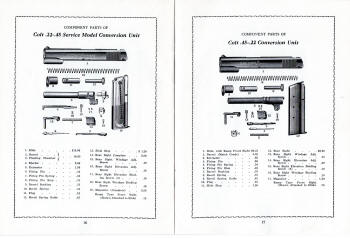 Colt price list of component parts; July 1940; inside
