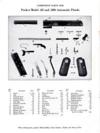 1948 Colt Revolvers and Automatic Pistol Parts Price List