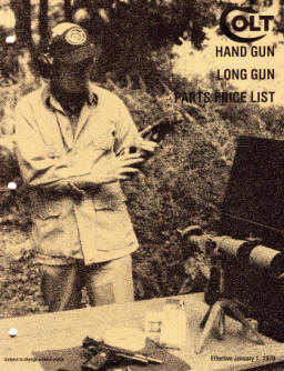 1978 Colt hand and long gun parts list