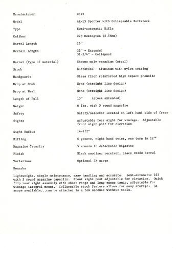 Detailed data sheets on two Sporter versions for 1978 page 2
