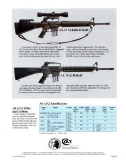 Colt M 16A2 multi-page sheet photos and dealer information 2