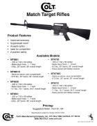 2000 Colt pocket folder catalog AR-15