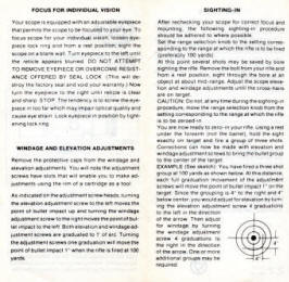 Colt AR-15 Sporter Rifle Scopes 3X and 4X instructions inside