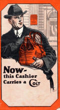 Colt ad: Now this cashier carries a Colt
