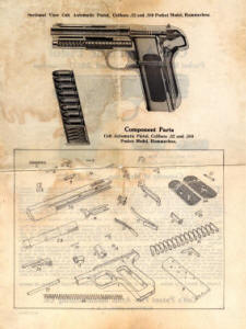 1908 Colt .32 and .380 hammerless instruction page 2