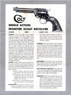 1964 Colt SA Frontier Scout flyer
