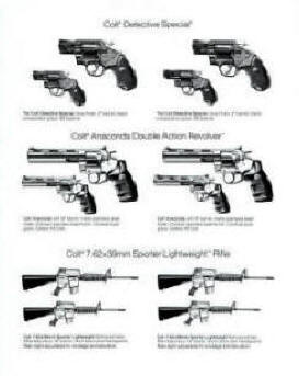 1990s Colt printer 'cuts' for Sporter, Lightweight rifles page 1