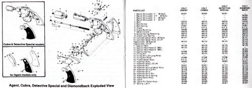 1980s Colt Instruction Manual for Agent, Cobra, Detective Special 1
