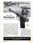 1941 Colt Price list of component parts woodsman pistol ad