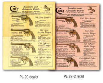 Examples of Colt illustrated price lists wanted to buy