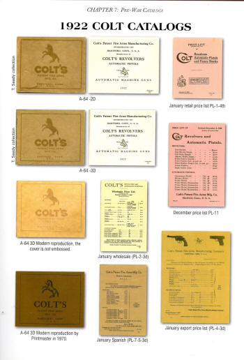 Ogle's Colt 1922 catalogs