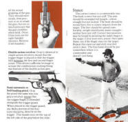 Handling the handgun inside panel 3