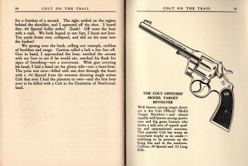 Colt on the Trail 1934 revolver graphic