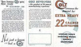 Colt Extra Heavy .22 Revolvers without colt's address