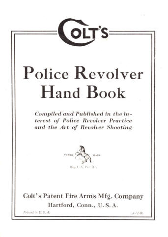 1925 Colt's Police Revolver Handbook page 1
