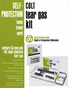 Colt's tear gas kit brochure 1967