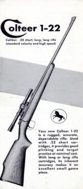 Colt's Colteer .22 rifle brochure 1950s