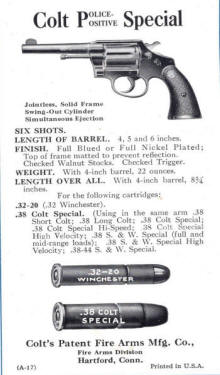 Colt Police Positive special ad 1920s