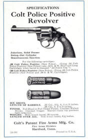 Police positive revolver ad with image of gun