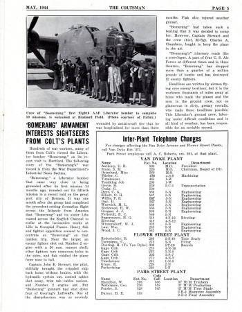 1944 'The Coltsman' Newspaper page 3