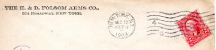 H. & D. FOLSOM ARMS COMPANY envelope