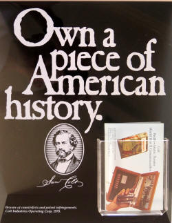 1970 Colt 45th anniversary of WW2 counter display