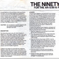 1990s ninety rounder magazine for AR-15/M-16 page 1