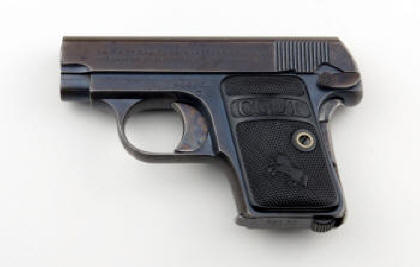 Colt M1908 Hammerless Semi-Automatic .25 cal. pistol right side