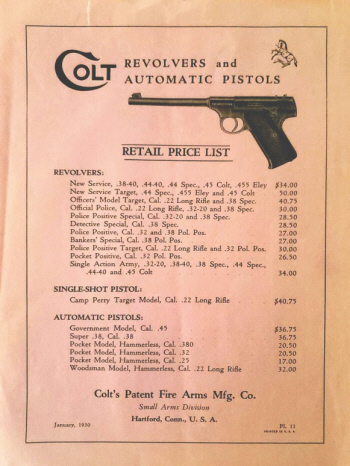 &nbsp;Colt-1930-retail-price-list-PL-11