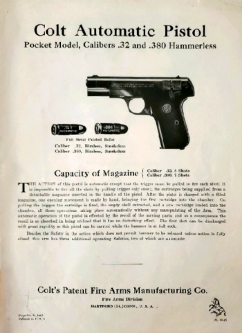 &nbsp;Colt-automatic-pistol-32-380-hammerless-pocket-model_M1662-AL10-45jpg
