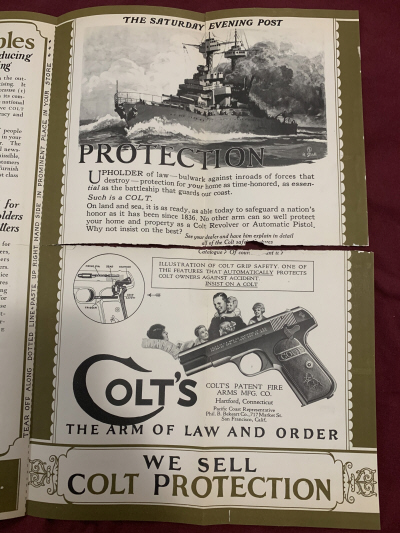 "1924 We sell Colt protection"