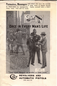"Once in every man's life - paymasters"