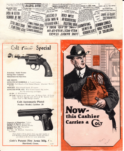 A-19 "Now this cashier carries a Colt" -1 