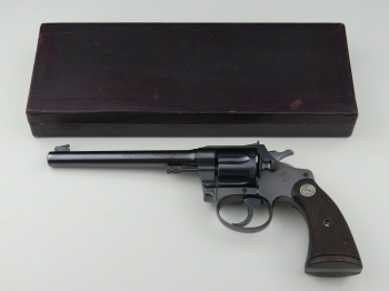 Colt-1929-police-positive-22-target revolver and box top