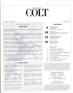 1996 summer rampant colt magazine contents