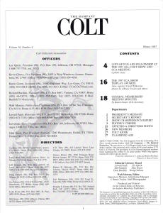 1997 winter rampant colt magazine content