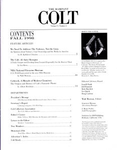 1998 winter rampant colt magazine content