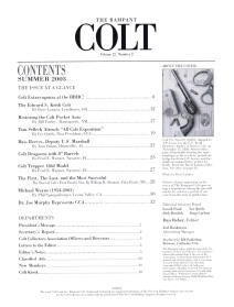 2003 summer the rampant colt magazine contents