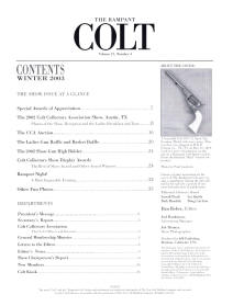 2003 winter the rampant colt magazine contents