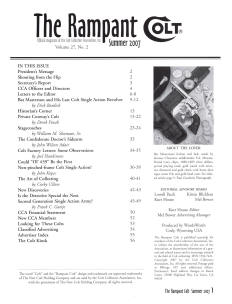 2007 Summer rampant colt magazine contents