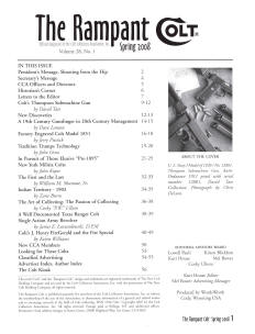 2008 Spring rampant colt magazine contents