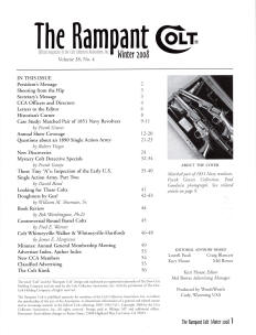 2008 fall rampant colt magazine contents
