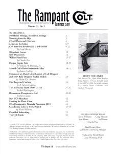 2011 summer rampant colt magazine contents