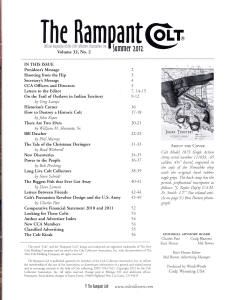 2012 summer rampant colt magazine contents