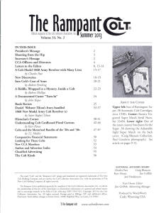 2013 summer rampant colt magazine content